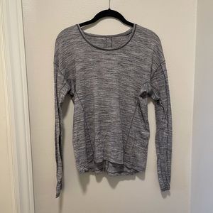 Lululemon Grey Long Sleeve Workout Top